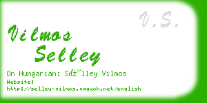 vilmos selley business card